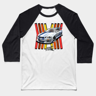 skyline gtr r34 2fast 2furious Baseball T-Shirt